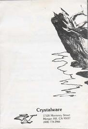 Box back cover for House Of Usher on the Atari 8-bit.