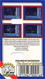 Box back cover for Invasion on the Atari 8-bit.