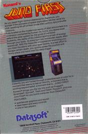 Box back cover for Juno First on the Atari 8-bit.