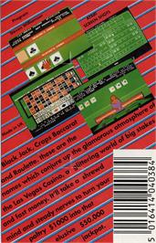 Box back cover for Las Vegas Casino on the Atari 8-bit.