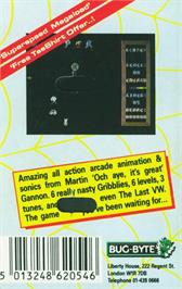 Box back cover for Leaper on the Atari 8-bit.