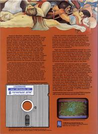 Box back cover for Legionnaire on the Atari 8-bit.