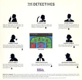 Box back cover for Murder on the Zinderneuf on the Atari 8-bit.