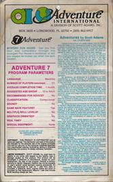 Box back cover for Mystery Fun House on the Atari 8-bit.