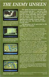 Box back cover for Nam on the Atari 8-bit.