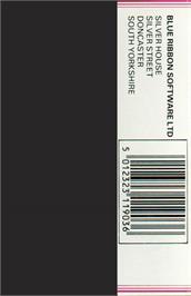 Box back cover for Nightmare Maze on the Atari 8-bit.