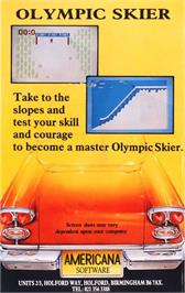 Box back cover for Olympic Skier on the Atari 8-bit.