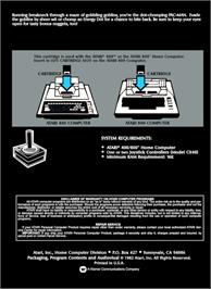 Box back cover for Pac-Man on the Atari 8-bit.