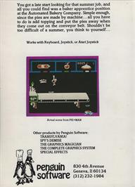 Box back cover for Pawn on the Atari 8-bit.