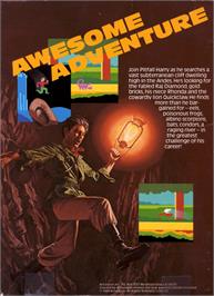 Box back cover for Pitfall 2 - Lost Caverns on the Atari 8-bit.
