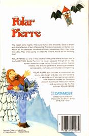 Box back cover for Polar Pierre on the Atari 8-bit.