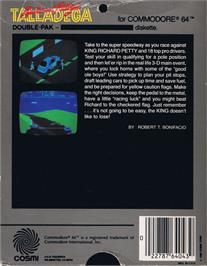 Box back cover for Richard Petty's Talladega on the Atari 8-bit.