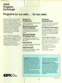 Box back cover for Rush Hour on the Atari 8-bit.