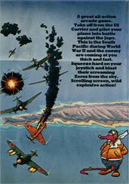 Box back cover for Screaming Wings on the Atari 8-bit.