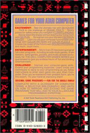 Box back cover for Ski Run on the Atari 8-bit.