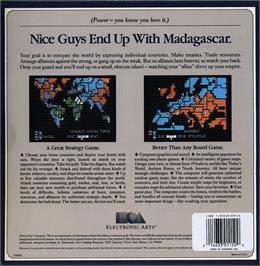 Box back cover for Sorcerer of Claymorgue Castle on the Atari 8-bit.