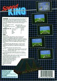 Box back cover for Speed King on the Atari 8-bit.