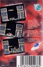 Box back cover for Stack Up on the Atari 8-bit.