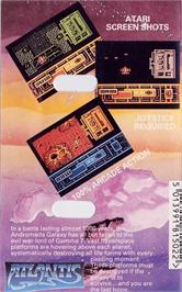 Box back cover for Titan on the Atari 8-bit.