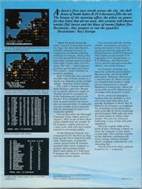 Box back cover for U.S.A.A.F. on the Atari 8-bit.