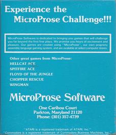 Box back cover for Wingman on the Atari 8-bit.