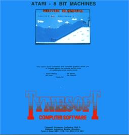 Box back cover for Winter Olympics on the Atari 8-bit.
