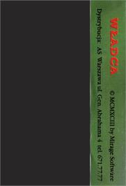 Box back cover for Wladca on the Atari 8-bit.
