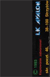 Box back cover for Wladcy Ciemnosci on the Atari 8-bit.