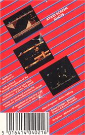 Box back cover for Zybex on the Atari 8-bit.