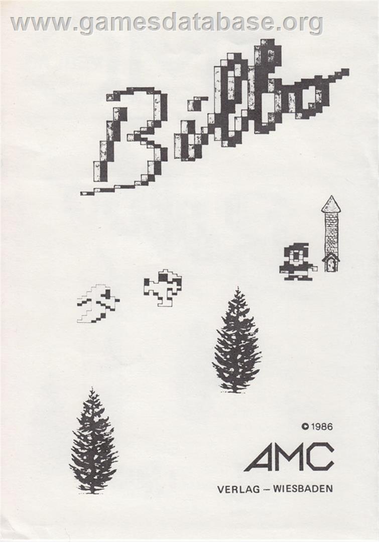 Bilbo - Atari 8-bit - Artwork - Box Back