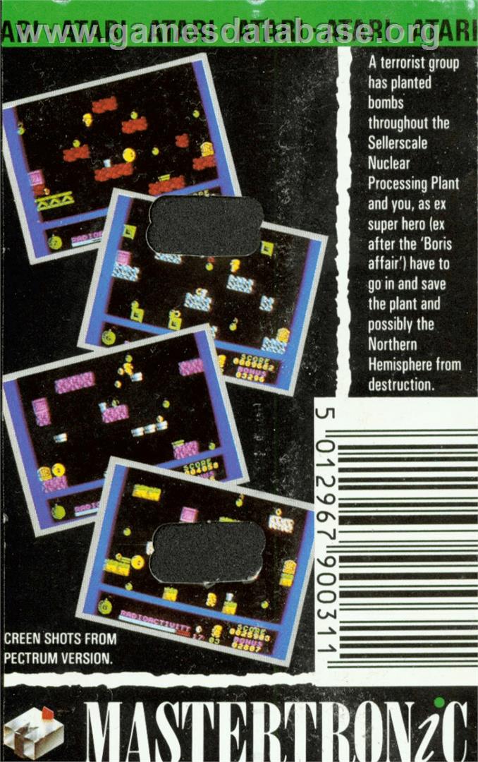 Bomb Fusion - Atari 8-bit - Artwork - Box Back