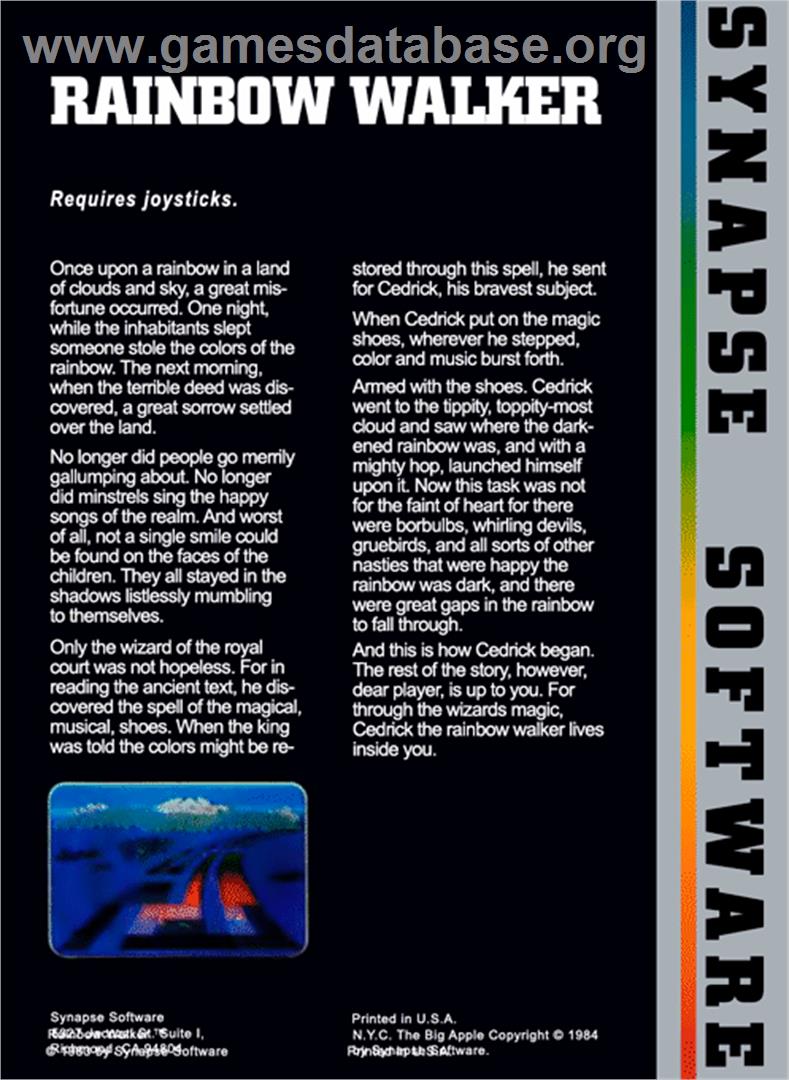 Countdown - Atari 8-bit - Artwork - Box Back