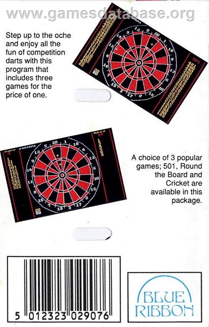 Darts - Atari 8-bit - Artwork - Box Back
