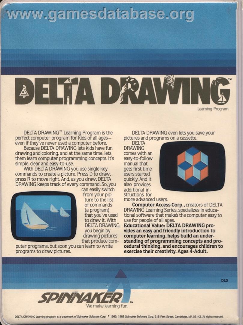 Delta Drawing - Atari 8-bit - Artwork - Box Back