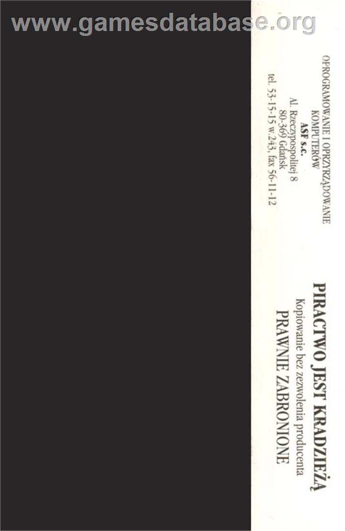 Fire Power - Atari 8-bit - Artwork - Box Back