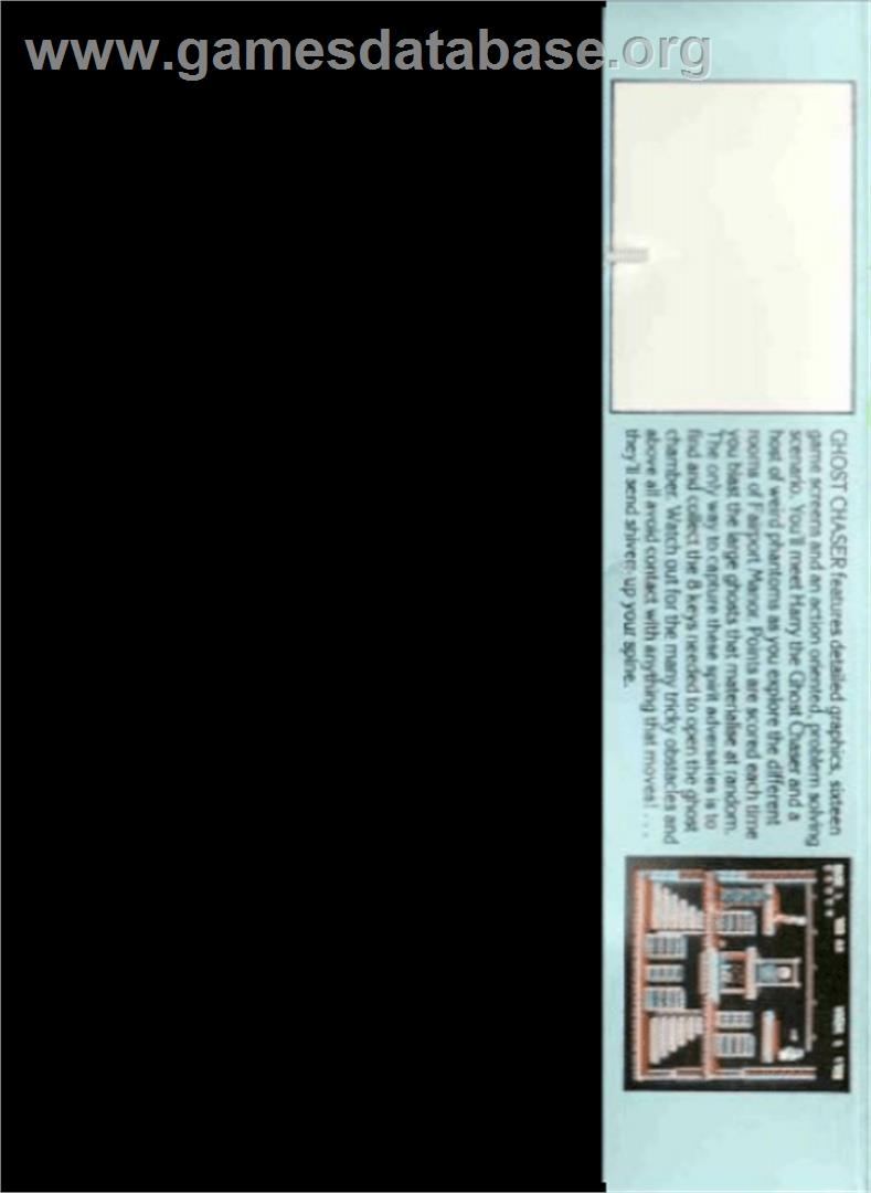 Ghost Chaser - Atari 8-bit - Artwork - Box Back