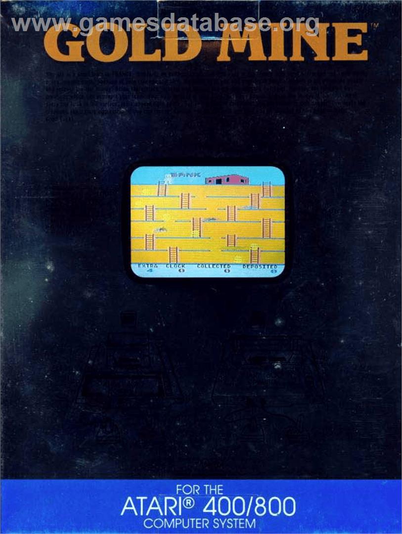 Gold Mine - Atari 8-bit - Artwork - Box Back