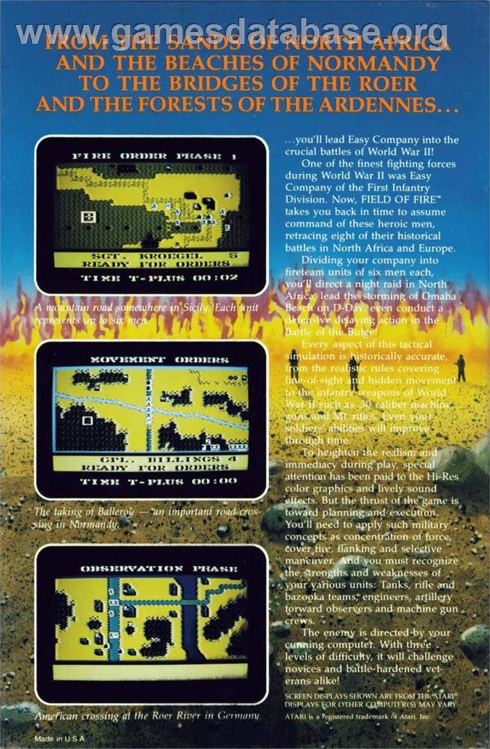 Guild of Thieves - Atari 8-bit - Artwork - Box Back