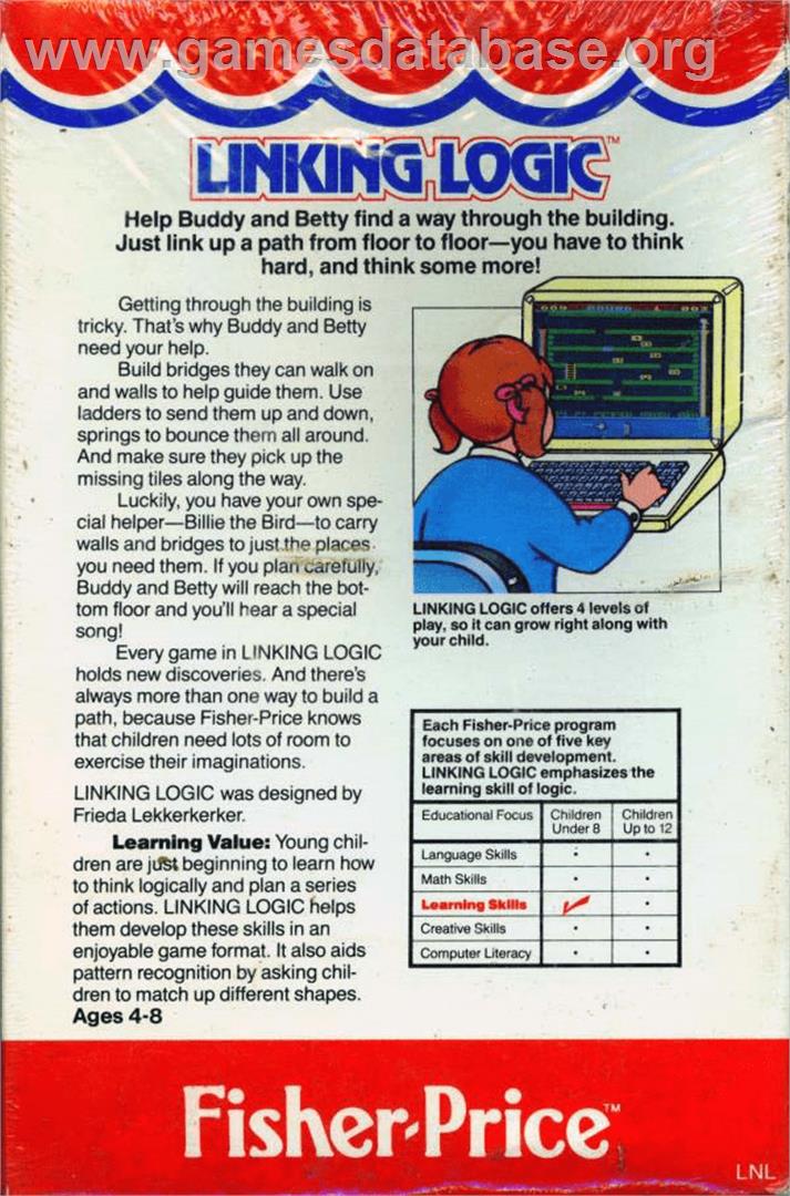 Linking Logic - Atari 8-bit - Artwork - Box Back