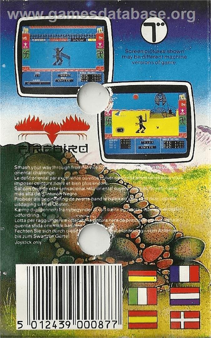 Ninja Master - Atari 8-bit - Artwork - Box Back
