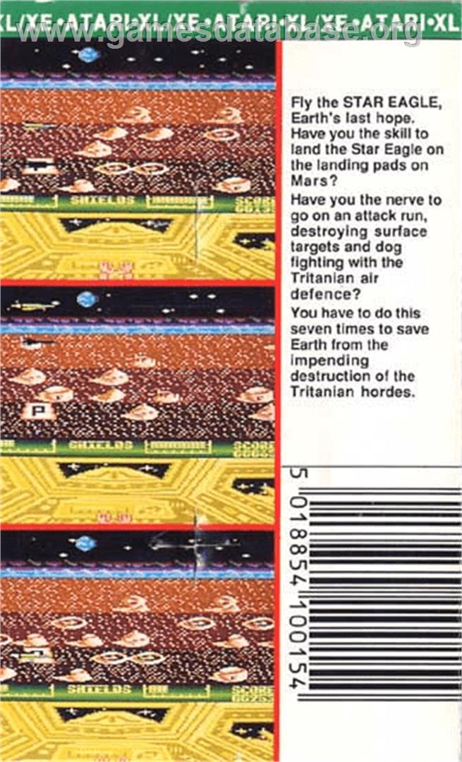 Planet Attack - Atari 8-bit - Artwork - Box Back