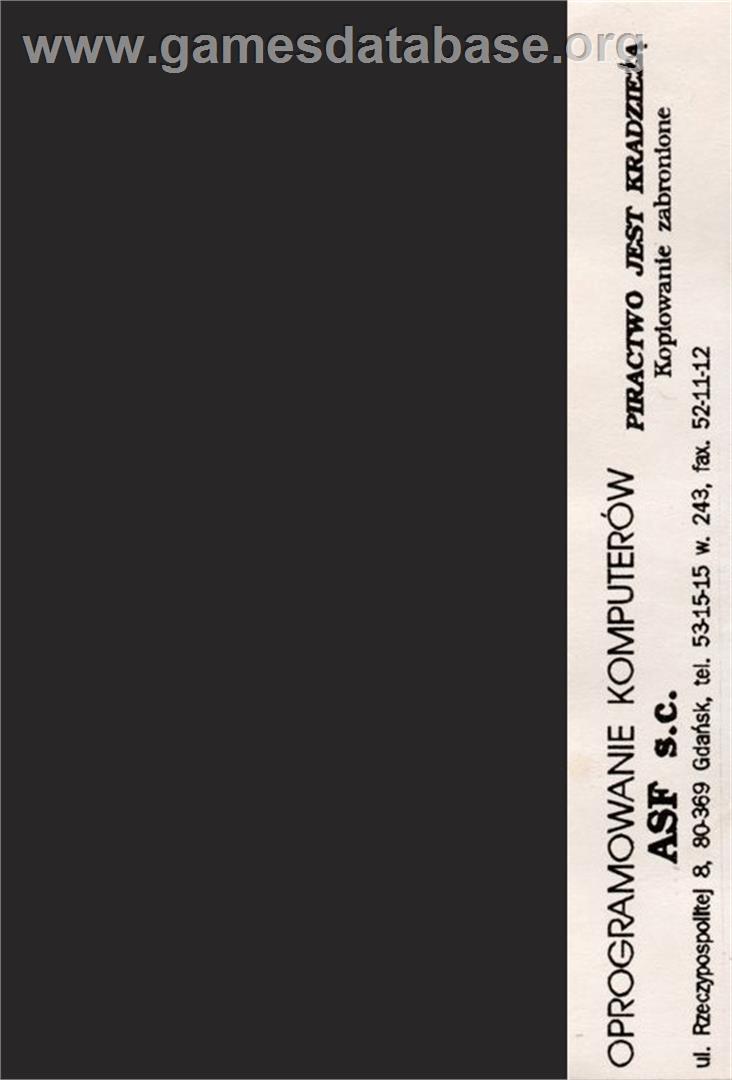 Skarbnik - Atari 8-bit - Artwork - Box Back