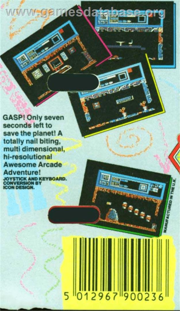 Universal Hero - Atari 8-bit - Artwork - Box Back
