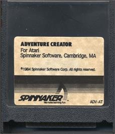 Cartridge artwork for Adventure Creator on the Atari 8-bit.