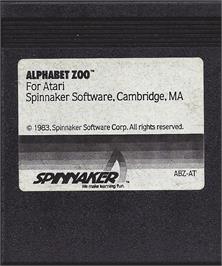 Cartridge artwork for Alphabet Zoo on the Atari 8-bit.
