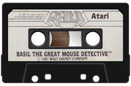 Cartridge artwork for Basil The Great Mouse Detective on the Atari 8-bit.