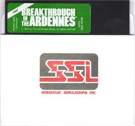 Cartridge artwork for Breakthrough in the Ardennes on the Atari 8-bit.