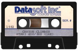 Cartridge artwork for Canyon Climber on the Atari 8-bit.
