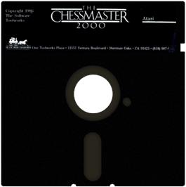 Cartridge artwork for Chessmaster 2000 on the Atari 8-bit.