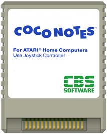 Cartridge artwork for Coco-notes on the Atari 8-bit.